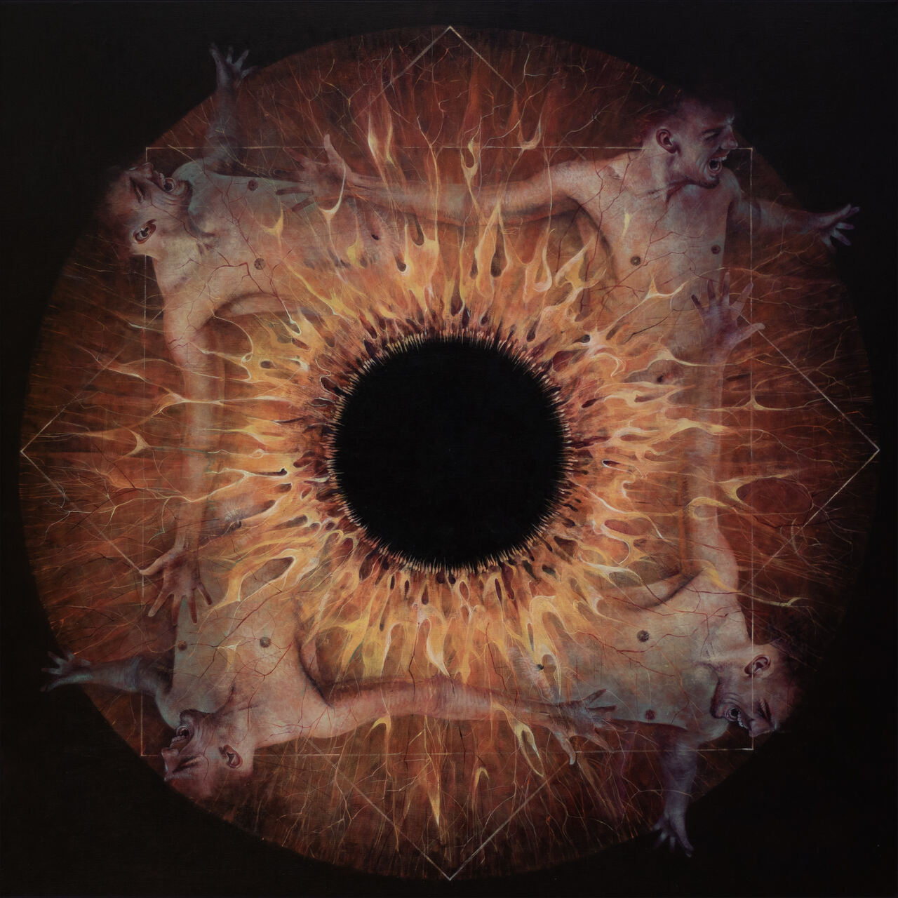 Orfeusz, 120x120cm, 2025, Marcin Telega