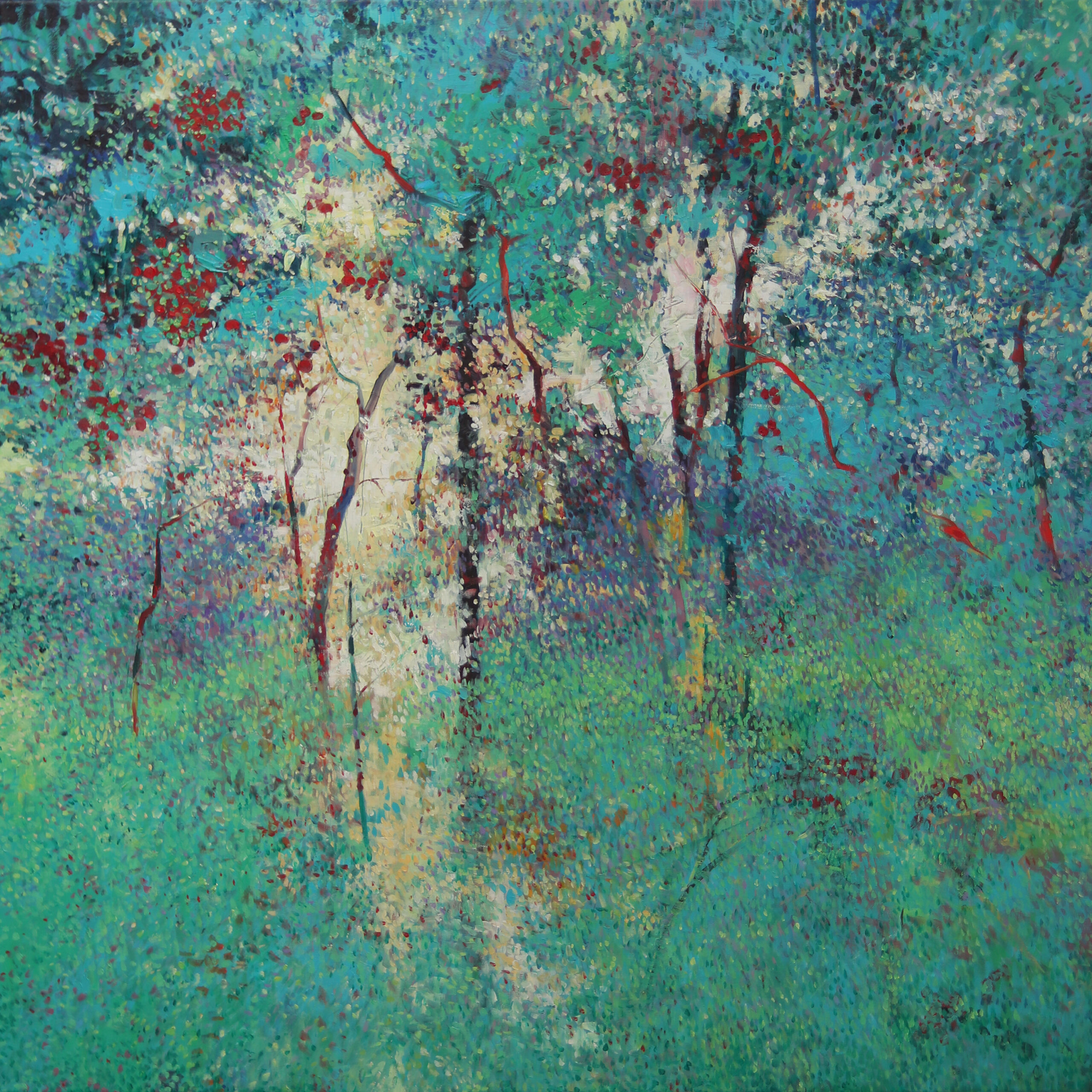 ogród2 80x100cm, Marcin telega