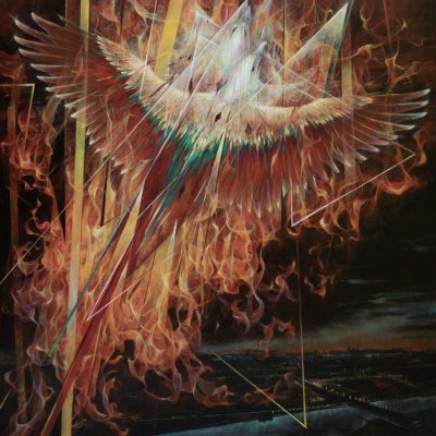 Feniks, 140 x 140cm, 2025, Marcin Telega