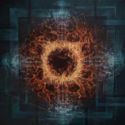 Ogień, 120x120cm, 2024, Marcin Telega